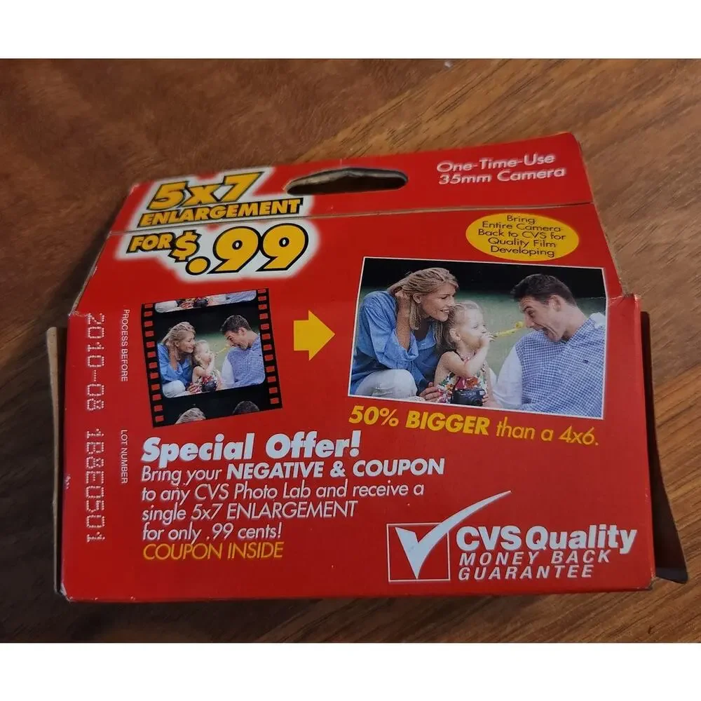 CVS Power Flash Blue All Purpose One TIme Use Camera 35MM NIB
